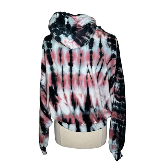 Young Fabulous and Broke Tie Dye Sweatshirt Hoodie with Snap Sleeves Women’s M L - Picture 2 of 10